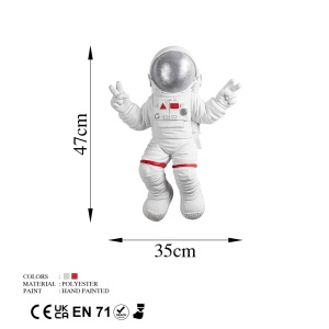 Διακοσμητικό Τοίχου Yak-001 Astronaut, Λευκό, 35x47x10 cm - Img 10