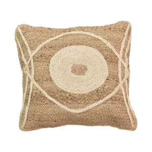 Διακοσμητικό μαξιλαράκι από ρατάν Foliens Boho Pako World Natural 45x45x2.5 cm