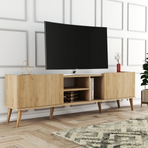 Έπιπλο TV Lotus Δρυς 180x52x34 cm - Img 2