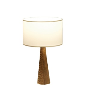 Επιτραπέζιο φωτιστικό Kalito ivory-καφέ D24x45cm