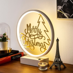 Επιτραπέζιο φωτιστικό XMAS10 Λευκό Χρυσό