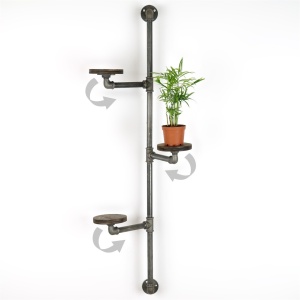 Ζαρντινιέρα BORURAF263 Ασημί 114x31x12 cm