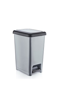 Κάδος απορριμμάτων με πεντάλ, 4L 01043 Γκρι 25x35x43.7 cm