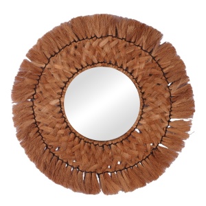 Καθρέφτης Ailan Boho Pako World Natural 60x60x8 cm