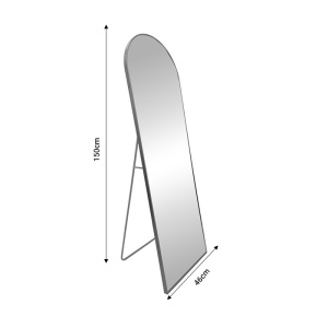 Καθρέφτης με βάση Lorens Pako World Μαύρο 46x2.5x150 cm - Img 2