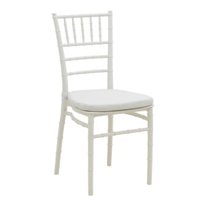 Καρέκλα κήπου Tiffany I, Λευκή, 46.5x39.5x87 cm - Img 2