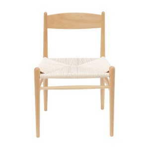 Καρέκλα Conan από ξύλο οξιάς με sezut από sfoara φυσικό 52x46x78 cm - Img 3