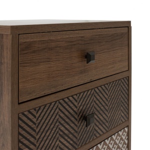 Κομοδίνο Boho Walnut 40x40x59 cm - Img 6