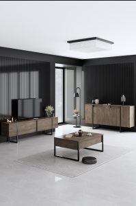 Κονσόλα Luxe Καρυδί 160x35x80 cm - Img 2