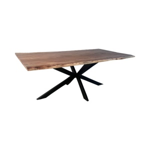 Κονσόλα Miles Boho, Pako World, μασίφ ξύλο ακακίας, πάχος 3.7 cm, Φυσικό, 180x90x76 cm
