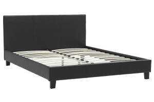Κρεβάτι διπλό 150x200 cm Nevil 144 Μαύρο Ματ - Img 3