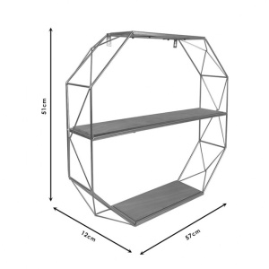 Κρεμαστό ράφι shelf 57x12x51 cm - Img 2