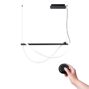 Κρεμαστό φωτιστικό LED Galakse, Μαύρο, 2700-6500K, 84x45x160 cm