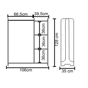 Κρεμάστρα Εισόδου Renesme Walnut 106x35x128 cm - Img 5