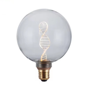 Λαμπτήρας LED RN-DNA G125 3.5W E27 220-240V, Διάφανο, 12.5x12.5x16.4 cm