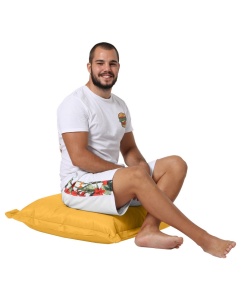 Μαξιλάρι κήπου Cushion Pouf Κίτρινο 15x70x70 cm - Img 4