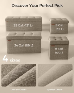 Μπαούλο Αποθήκευσης Camel Songmics 38 x 110 x 38 cm - Img 3