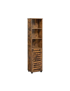 Ντουλάπι Αποθήκευσης Μπάνιου, Vasagle, Καφέ Rustic, 40 x 30 x 167 cm, BBK160X01