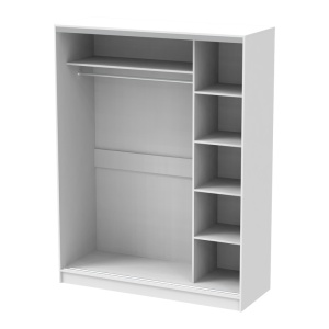 Ντουλάπα dormitor με Καθρέφτη Korredor Pako World Λευκό 160x60x220 cm - Img 2
