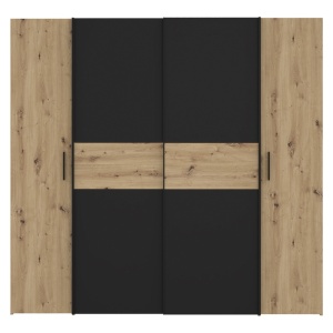Ντουλάπα dormitor Bekerk Pako World Σκούρο Καφέ 200x61.5x190.5 cm - Img 3