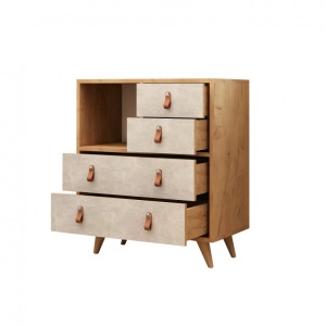 Ντουλάπα Dressing Witlof Oak-Λευκό - Img 3