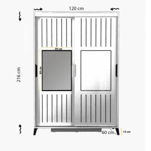 Ντουλάπα Pasific Home Fuga - 120 Ceviz Dolap - Img 7