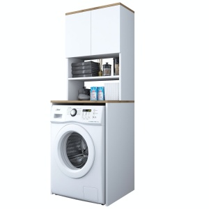 Ντουλάπι για Πλυντήριο Ρούχων KD101 Λευκό 65x183.6x60 cm - Img 7