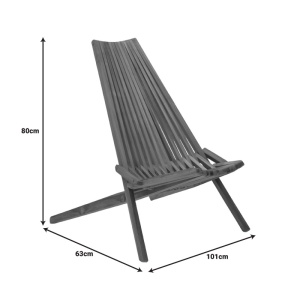Ξαπλώστρα κήπου Chaise Boho Pako World Φυσικό 101x63x80cm - Img 8