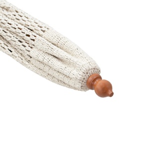 Ομπρέλα με στυλ μακραμέ Brilie ξύλο-macrame D2.70x2.60m εκρού - Img 4