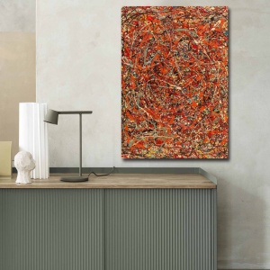 Πίνακας καμβά FAMOUSART-056 Πολύχρωμο 70x100x3 cm