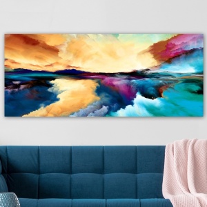Πίνακας καμβά YTY1027048810 Πολύχρωμο 50x120 cm