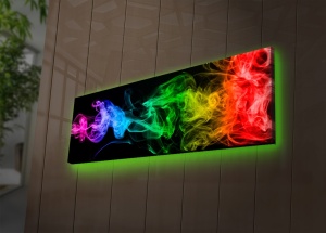 Πίνακας με LED 3090DACT Πολύχρωμο 30x90x3 cm