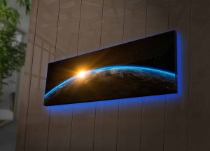 Πίνακας με LED 3090NASA Πολύχρωμο 30x90x3 cm