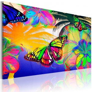 Πίνακας - Exotic butterflies 120x80 cm