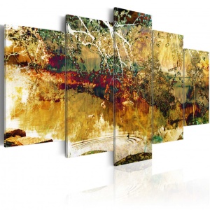Πίνακας - garden: abstract 100x50 cm
