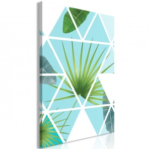 Πίνακας - Geometric Palm (1 Part) Vertical 40x60 cm