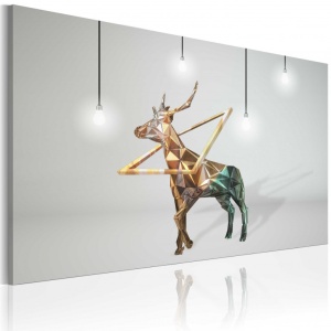 Πίνακας - Golden deer 60x40 cm