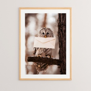 Πίνακας Owlyne Πολύχρωμος 33x1.5x48 cm