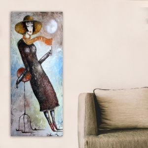 Πίνακας Roma Fiore Πολύχρωμος 50x120 cm