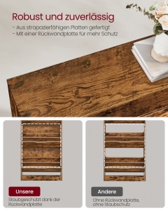 Παπουτσοθήκη Vasagle Καφέ 80x24x102 cm - Img 6