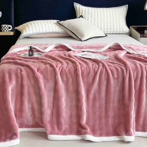 Παχιά Κουβέρτα Cocolino Bordy V10 Ροζ 200x230 cm