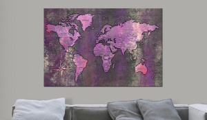 Πίνακας από φελλό - Amethyst Map [Cork Map] 90x60 cm - Img 2
