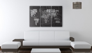Πίνακας από φελλό - El Mundo [Cork Map] 120x80 cm - Img 2