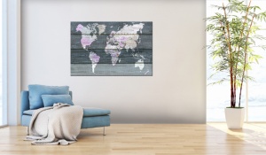 Πίνακας από φελλό - Journey through the World [Cork Map] 90x60 cm - Img 2