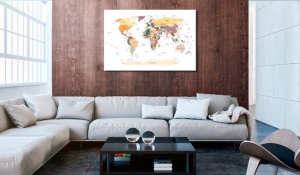 Πίνακας από φελλό - World Map [Cork Map] 60x40 cm - Img 2