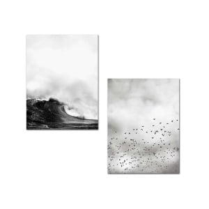 Πίνακας, σετ 2 τεμαχίων Anthropia Πολύχρωμος 30x40 cm - Img 2
