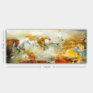 Πίνακας Cascade Sky Πολύχρωμο 50x120 cm - Img 3