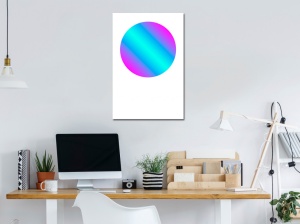 Πίνακας - Circle Gradient (1 Part) Vertical 80x120 cm - Img 2