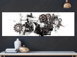 Πίνακας - Complicated Machine (1 Part) Narrow 150x50 cm - Img 2