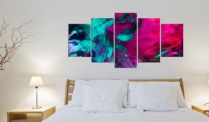 Πίνακας - Dance of Colors 100x50 cm - Img 2